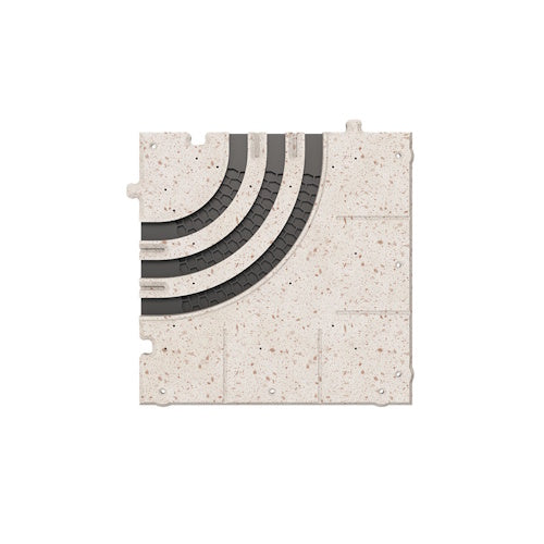 Corner Connection For Ergovent Lineo-Pro Puzzle Diffuser (3 Slots x 20 mm / 90 Degree Rounded Corner)