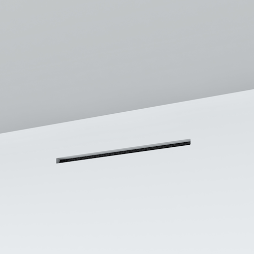 Slot ventilation diffuser ERGOVENT LINEO-500 (2 x 75 mm duct conections / 1 slot x 500 mm x 20 mm / with damper)