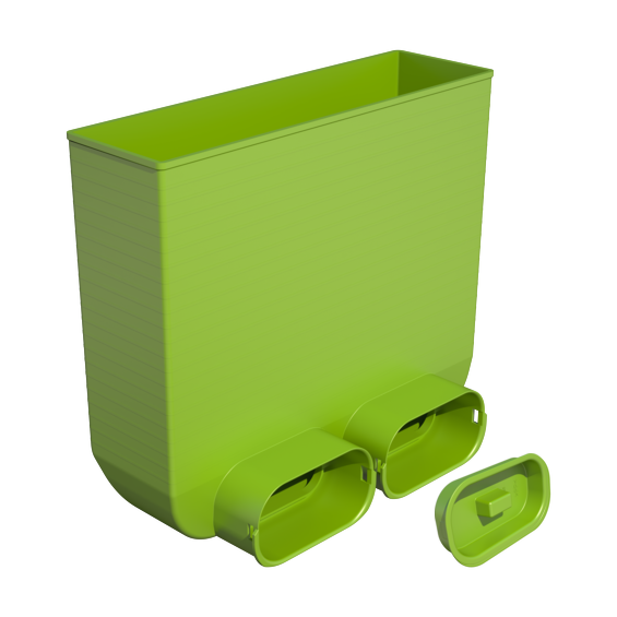 Ubbink AE35sc floor grille adaptor for use with Semi-Rigid 100/50mm Outside/Inside Diameter Duct