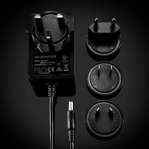 12V 2A Charger with UK, EU, US & AU Adaptors (for SLR 3000/SLR 3500/SLR 5500)