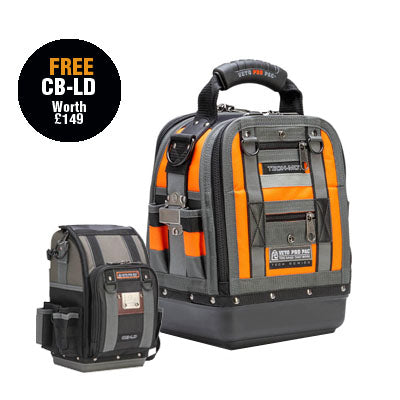 Veto Pro Pac Tech-MCT Hi-Viz Orange Compact/Tall Tool Bag with Free CB-LD Tool Bag