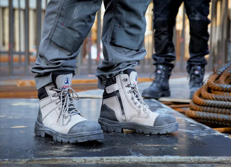 Steel Blue Mens Work Boots Southern Cross Zip Scuff Slate S3