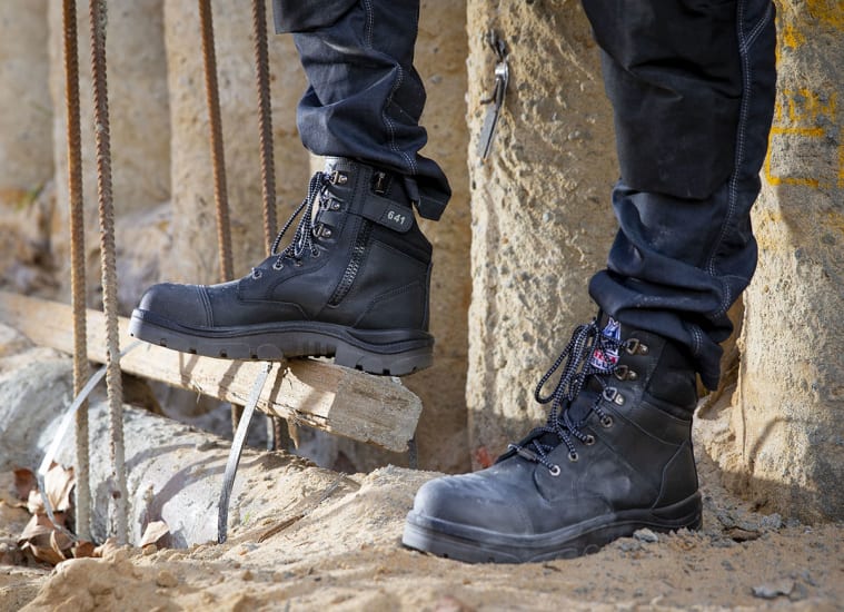 Steel Blue Mens Work Boots Southern Cross Zip GraphTEC™ Scuff S3