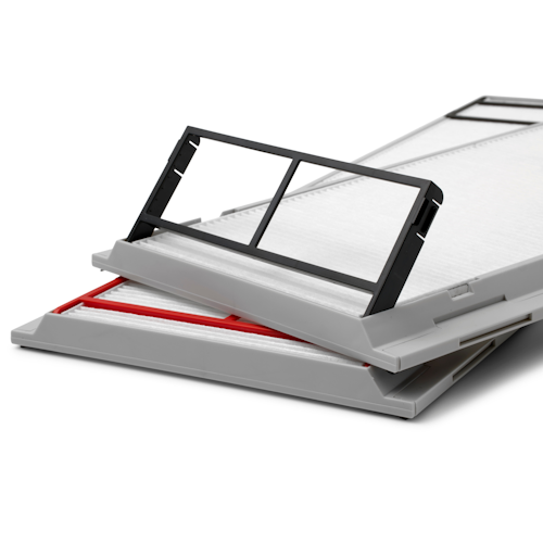 Filter for Zehnder ComfoAir 350/550, reusable frame and filter set, ISO Coarse / ISO ePM10 (G4/M5), 2 Pieces