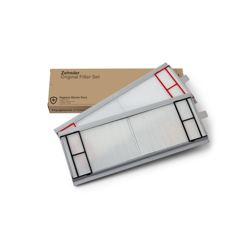 Filter for Zehnder ComfoAir 350/550, reusable frame and filter set, ISO Coarse / ISO ePM1 (G4 / F7), 2 Pieces