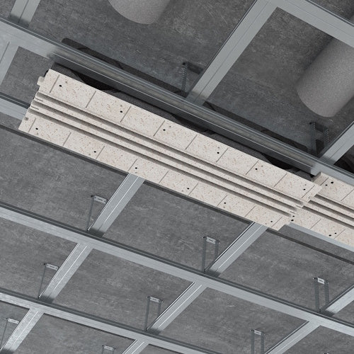 Slot ventilation diffuser ERGOVENT LINEO-PRO CONDI-160 (thermally insulated EPP plenum / 160 mm duct conections / 3 slots x 1000 mm x 20 mm)