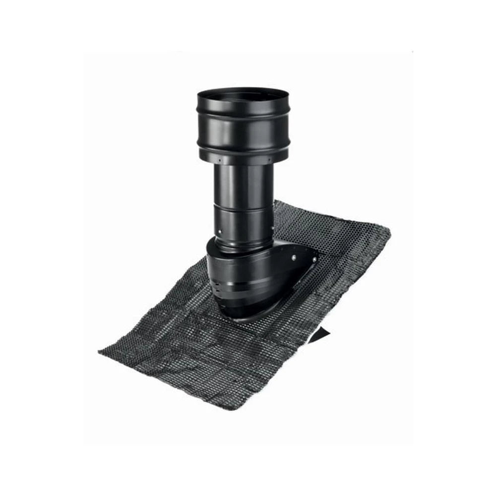 Zehnder ComfoFresh Dia 160mm Pipe Connector, Roof Terminal, Black