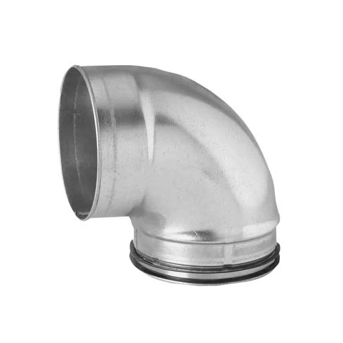 BKMU Pressed Short 90 Deg Bend Safe Female End, 160mm Diameter