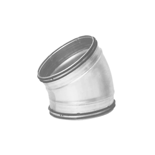 BU Pressed 30 Deg Bend Safe Galvanised, 125mm Diameter