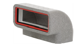 Zehnder GD Rectangular Ducting, Insulated GD9 90 Deg Vertical Bend 220x90 mm