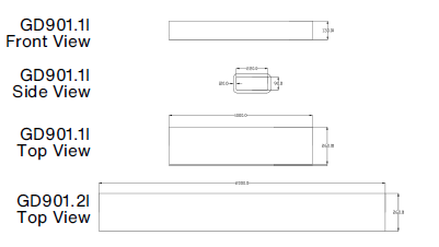 Zehnder GD Rectangular Ducting, Insulated GD9 Duct 220x90 mm