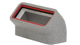 Zehnder GD Rectangular Ducting, Insulated GD8 45 Deg Vertical Bend 204x60 mm