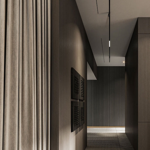 Slot ventilation diffuser ERGOVENT LINEO-500 (2 x 75 mm duct conections / 1 slot x 500 mm x 20 mm / with damper)