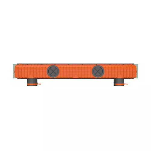 Frameless slot ventilation diffuser ERGOVENT LINEO-PRO SINGLE (75/90mm duct connection / 1 slot x 1000 mm x 20 mm / with damper)