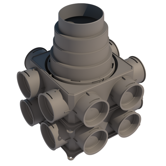 Ubbink Air Excellent DB208 Vertical Double 16 distribution box