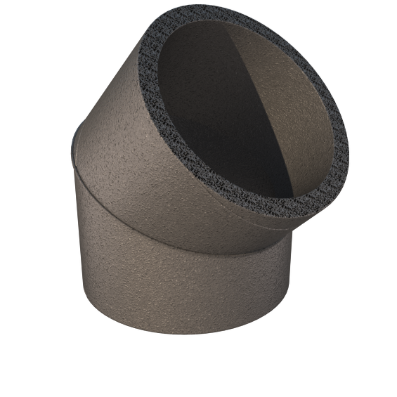 Ubbink Aerfoam 200mm Insulated Duct 45 degree bend