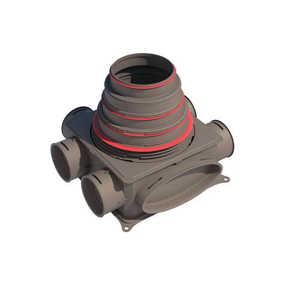 Ubbink Air Excellent Distribution Box DB206V125-200 6 Connections