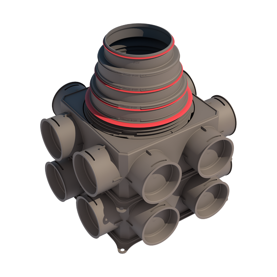 Ubbink Air Excellent Distribution Box DB216V125-200VE 16 Connections