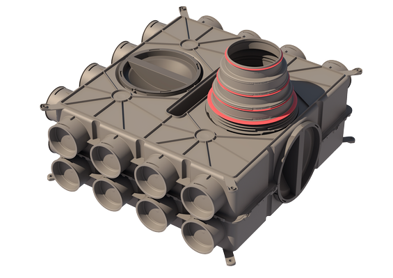 Ubbink Air Excellent Distribution Box DB824 125-200 24 Connections