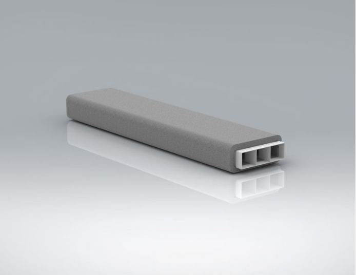 Verplas 204x60 Thermal 1m Duct (Individual)