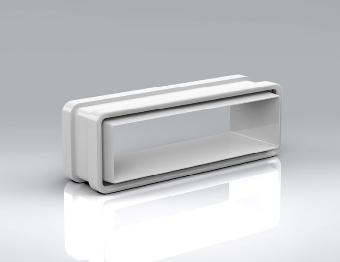 Verplas 204mm x 60mm Verplas Duct to Duct Self-Seal Coupling