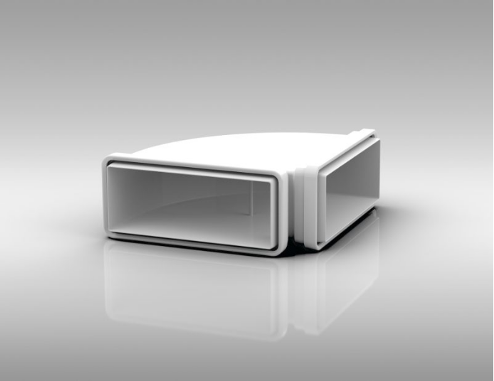 Verplas 220mm x 90mm 90° Bend with Self-Seal