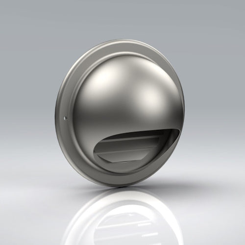 Verplas 150mm Louvred Grille Round Stainless Steel