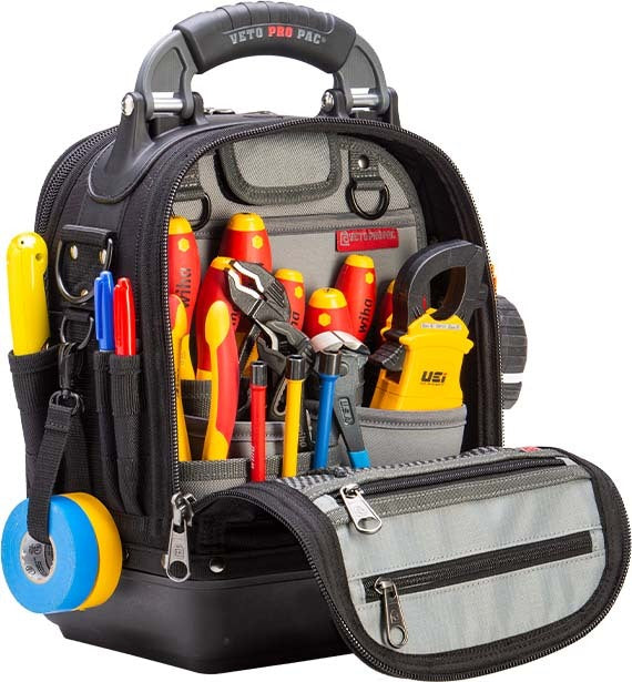 Veto Pro Pac Tech-MCT Blackout Tool Bag with Free MB2B Meter Bag