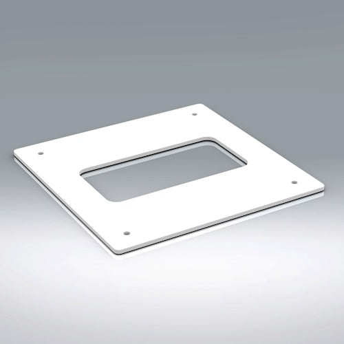 Verplas 110mm x 54mm Rectangular Wall Plate (110x54)
