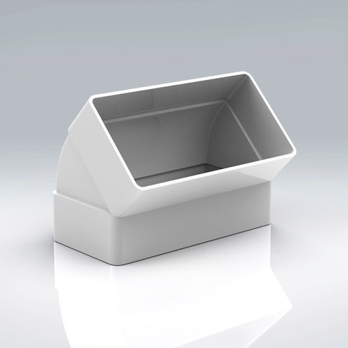 Verplas 110mm x 54mm 45 Degree Vertical Bend (110x54)