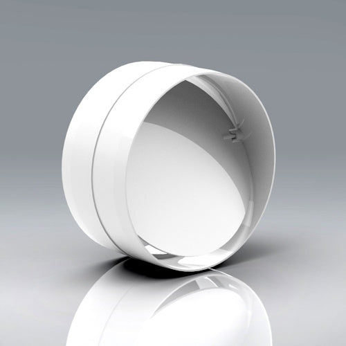 Verplas 125mm Round Connector with Damper (125)