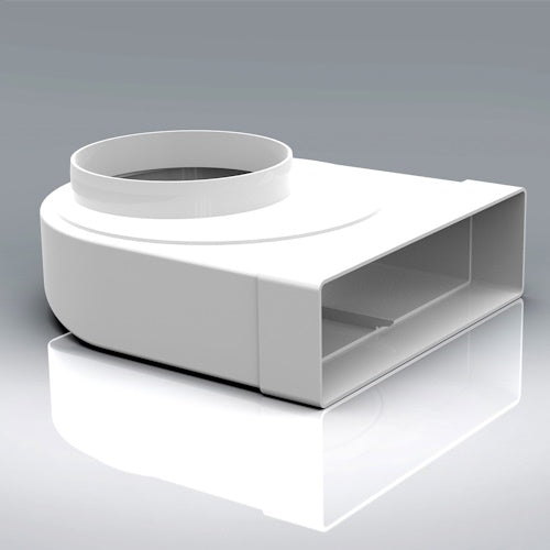 Verplas 204mm x 60mm Elbow Bend with125mm Rotating Spigot (204x60)