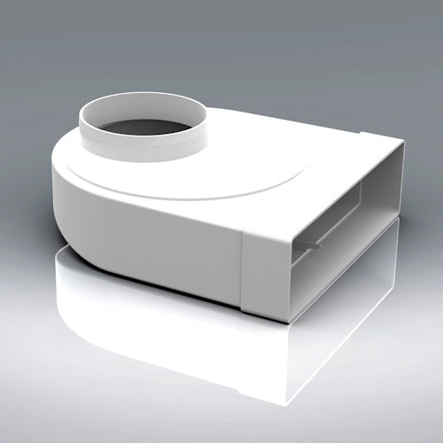 Verplas 204mm x 60mm Elbow Bend with 100mm Rotating Spigot (204x60)