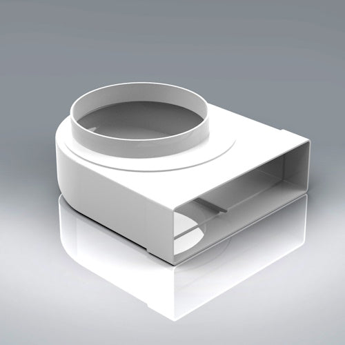 Verplas 204mm x 60mm Elbow Bend with 150mm Rotating Spigot (204x60)