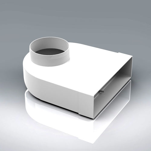 Verplas 204mm x 60mm Elbow Bend with 100mm Fixed Spigot (204x60)