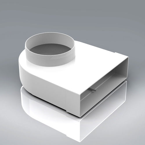 Verplas 204mm x 60mm Elbow Bend with 150mm Fixed Spigot (204x60)