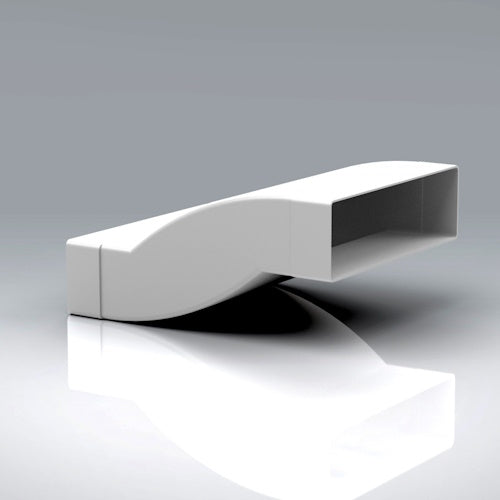Verplas 204mm x 60mm Cross Over Duct Connector