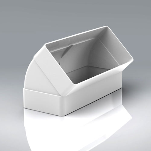 Verplas 220mm x 90mm 45 Degree Vertical Bend (220x90)