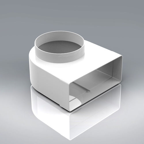 Verplas 220mm x 90mm Elbow Bend 150mm spigot (220x90)