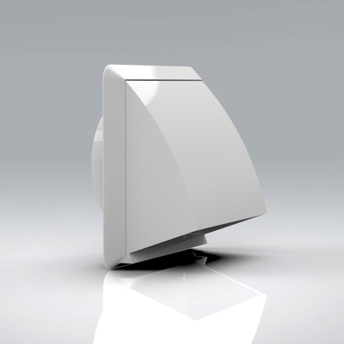 Verplas 125mm Cowl Grille - With 125mm Round Spigot and Non Return Flap