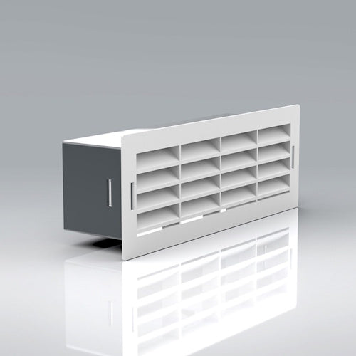 Verplas 204mm x 60mm Airbrick with White Grille & Surround