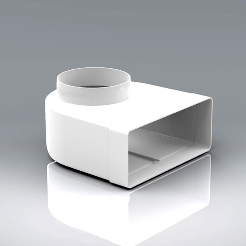 Verplas 220mm x 90 Elbow Bend with 100mm Fixed Spigot