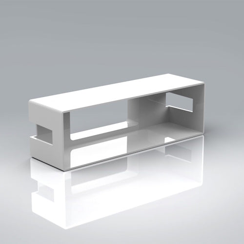 Verplas 110mm x 54mm Airbrick Adaptor c/w White Grille