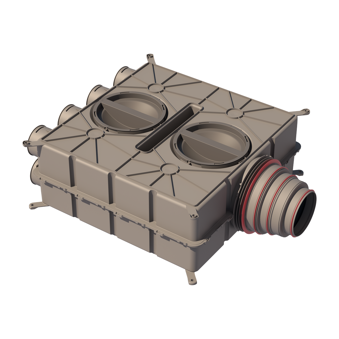 Ubbink Air Excellent distribution box DB816 125-200 8 connections