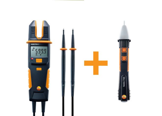 testo 755-1 + testo 745 - Current-voltage tester & Non-contact voltage tester