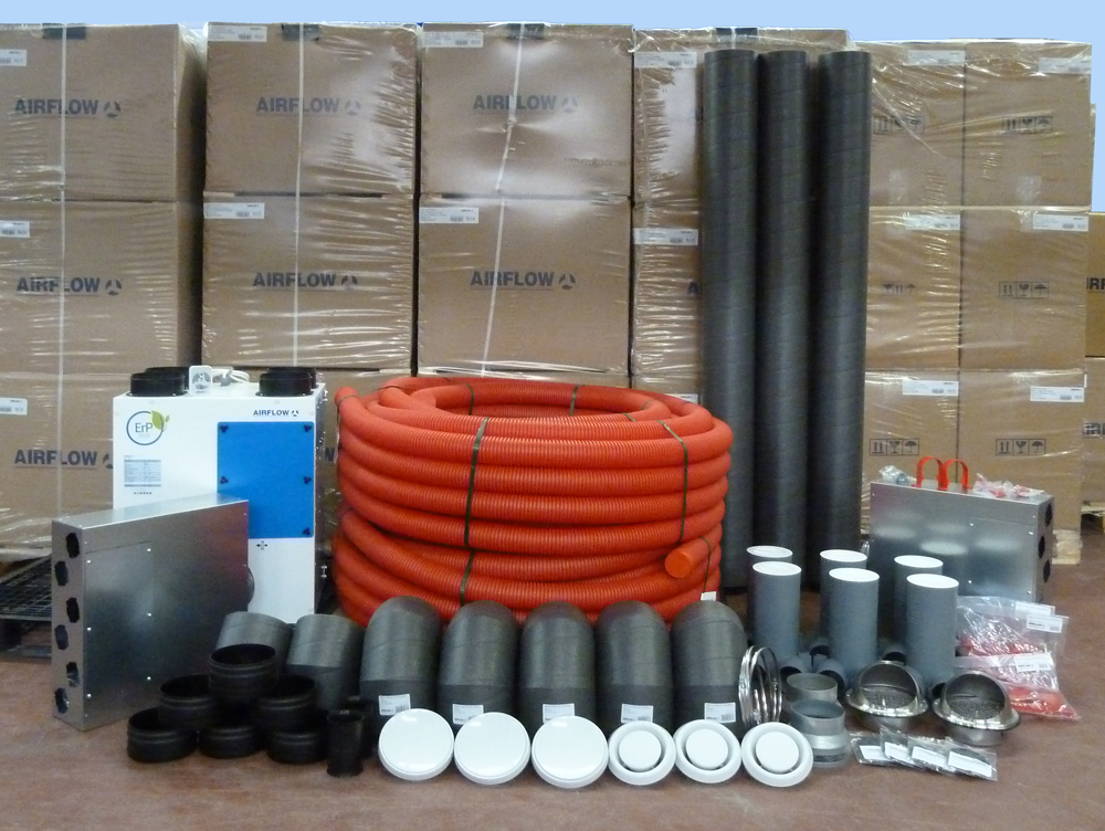 Airflow DV65 ENTRO-V Mechanical Ventilation Heat Recovery Unit with Kit