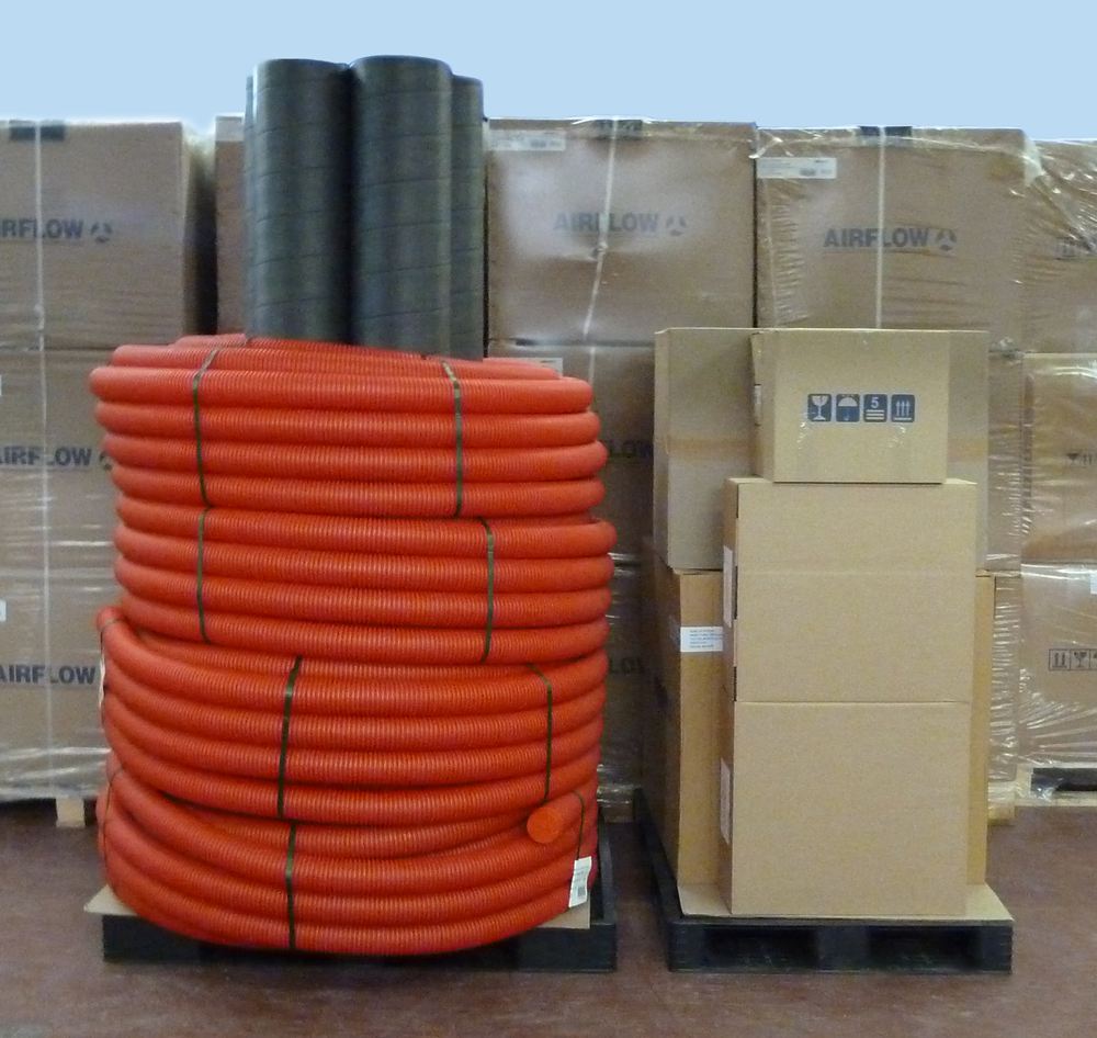 Airflow DV130 ENTRO-V Mechanical Ventilation Heat Recovery Unit with Kit