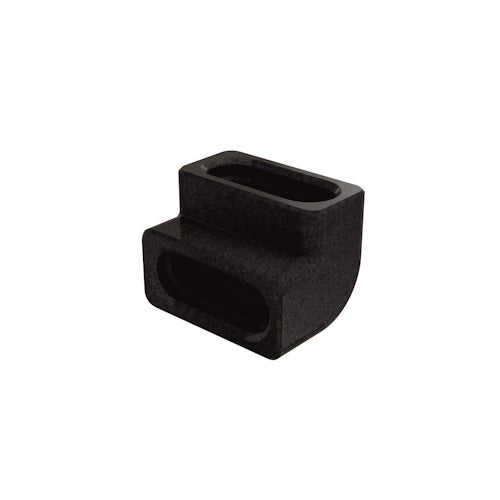 990430850Zehnder ComfoTube Therm insulated Flat 51, vertical 90 degree bend