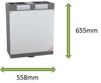 Zehnder ComfoAir 180 Filter Set, ISO Coarse / ISO ePM1 (G4 / F7), 2 pcs