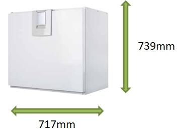 Airflow DV145SE Ventilation Unit filters 2 x G4 and 1 x F7 material 90000376